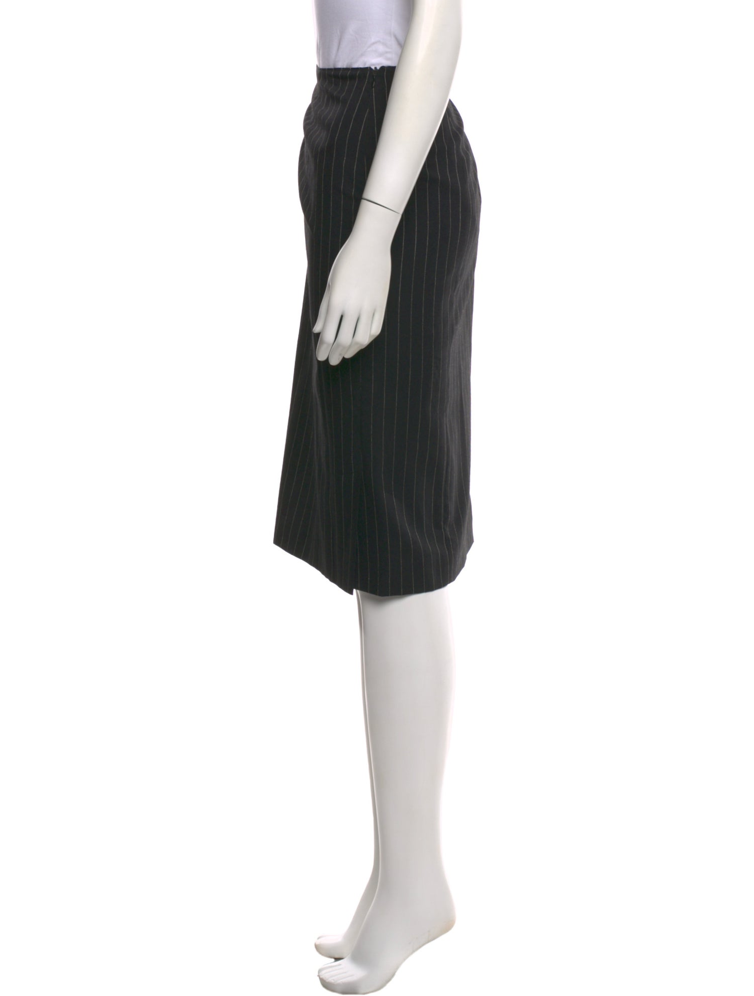 OMO Norma Kamali Wool Knee-Length Skirt