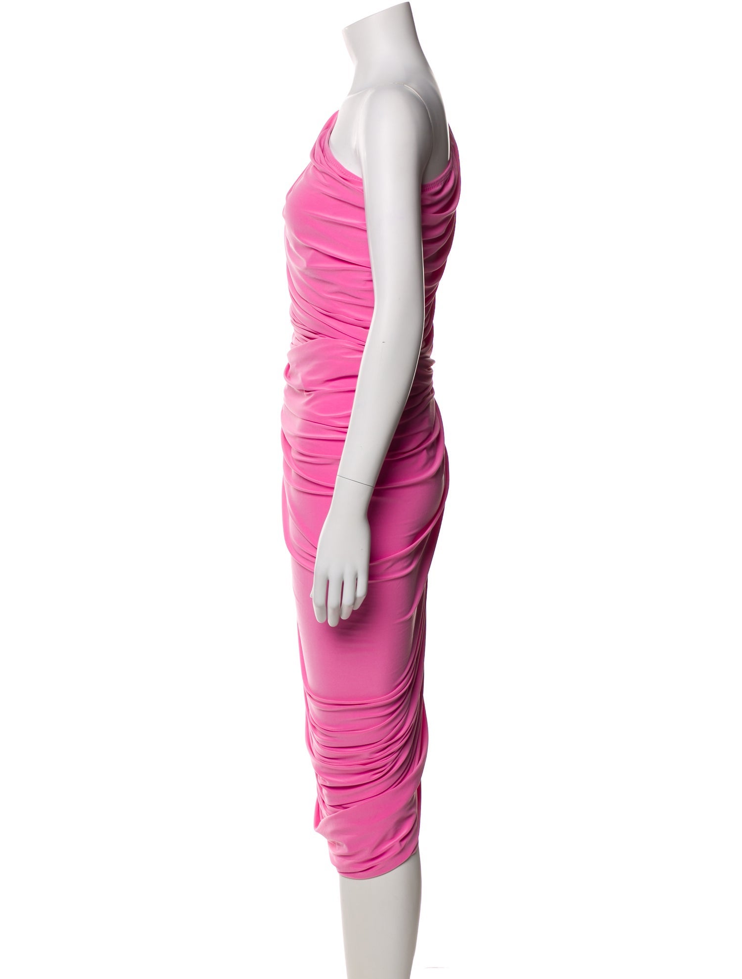 OMO Norma Kamali One-Shoulder Midi Length Dress