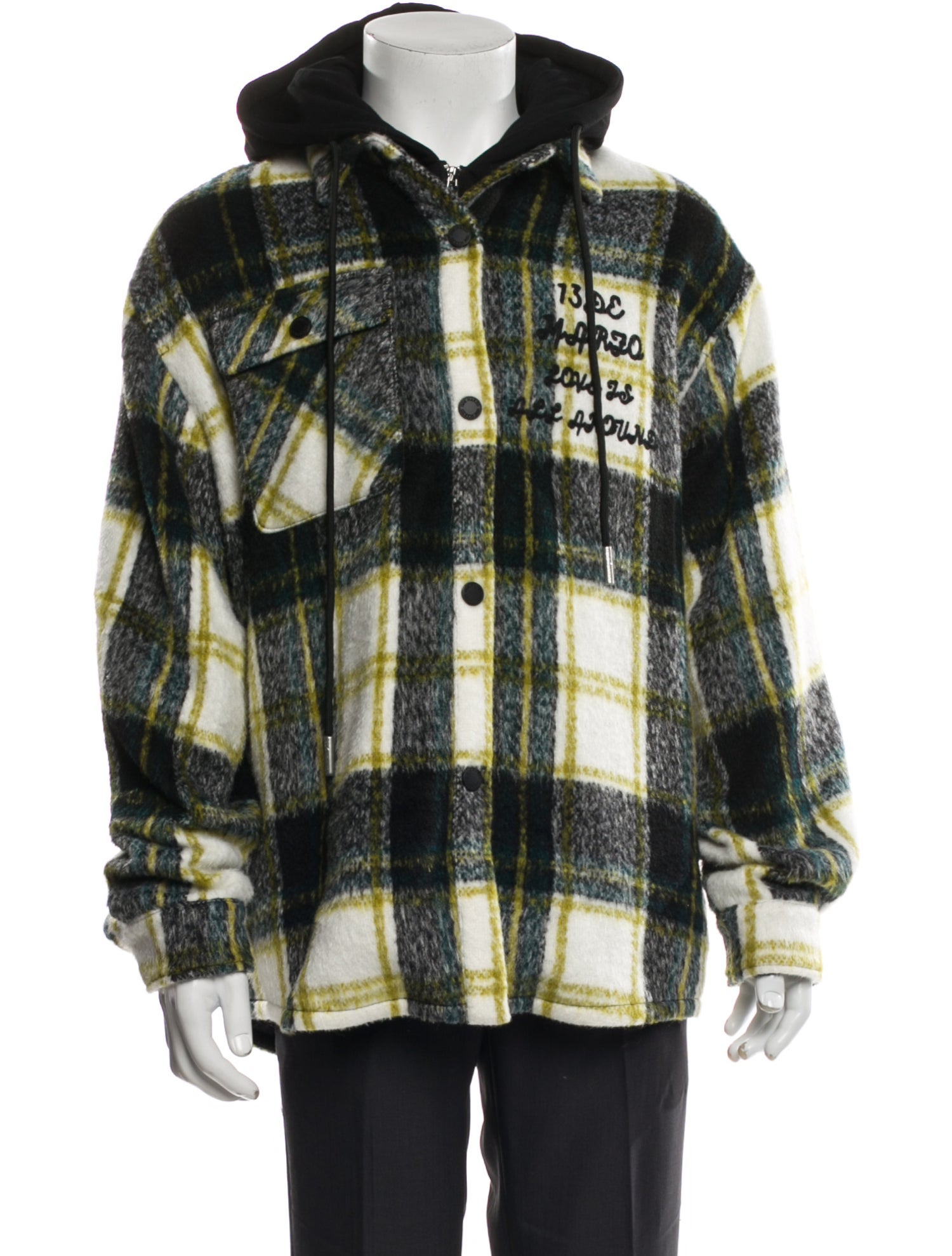 13DE Marzo Plaid Print Parka