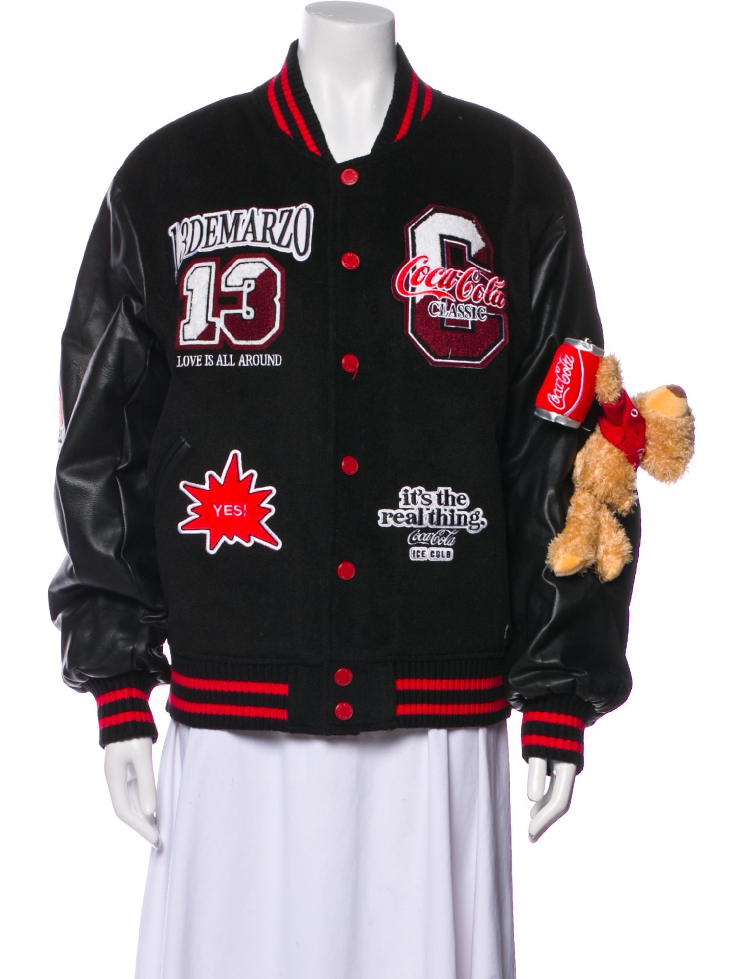 13DE Marzo Printed Bomber Jacket w/ Tags