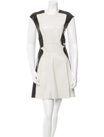 Ohne Titel Leather A-line Dress