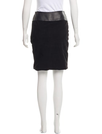 Ohne Titel Suede & Leather Skirt