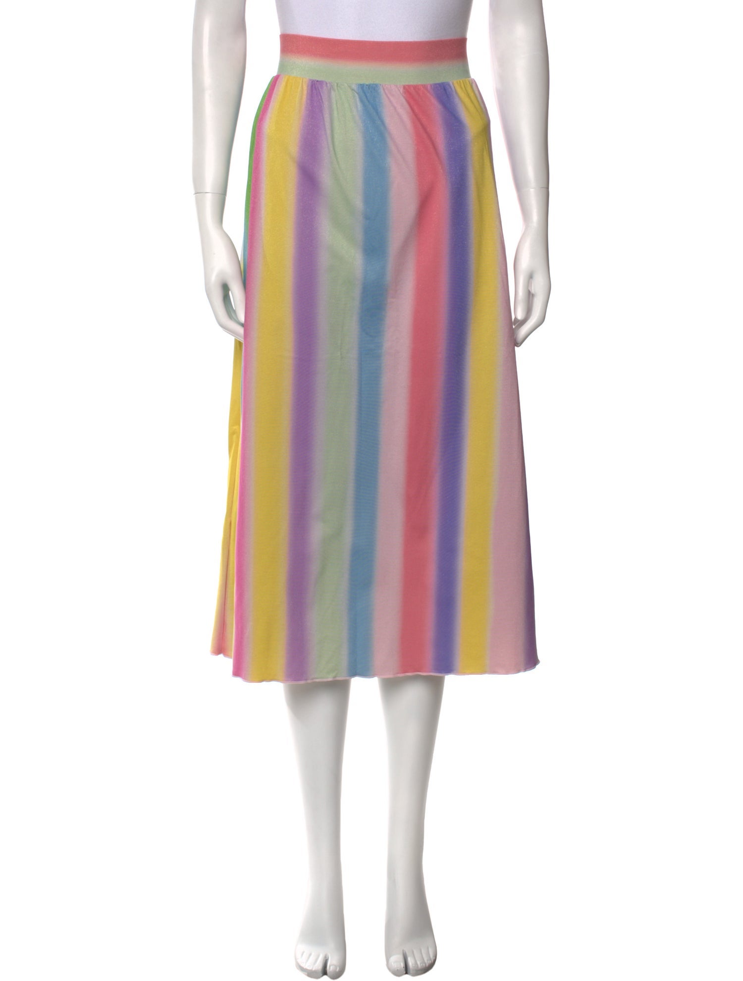 Onia Striped Midi Length Skirt w/ Tags