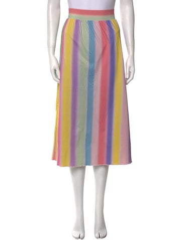 Onia Skirts Striped Midi Length Skirt M