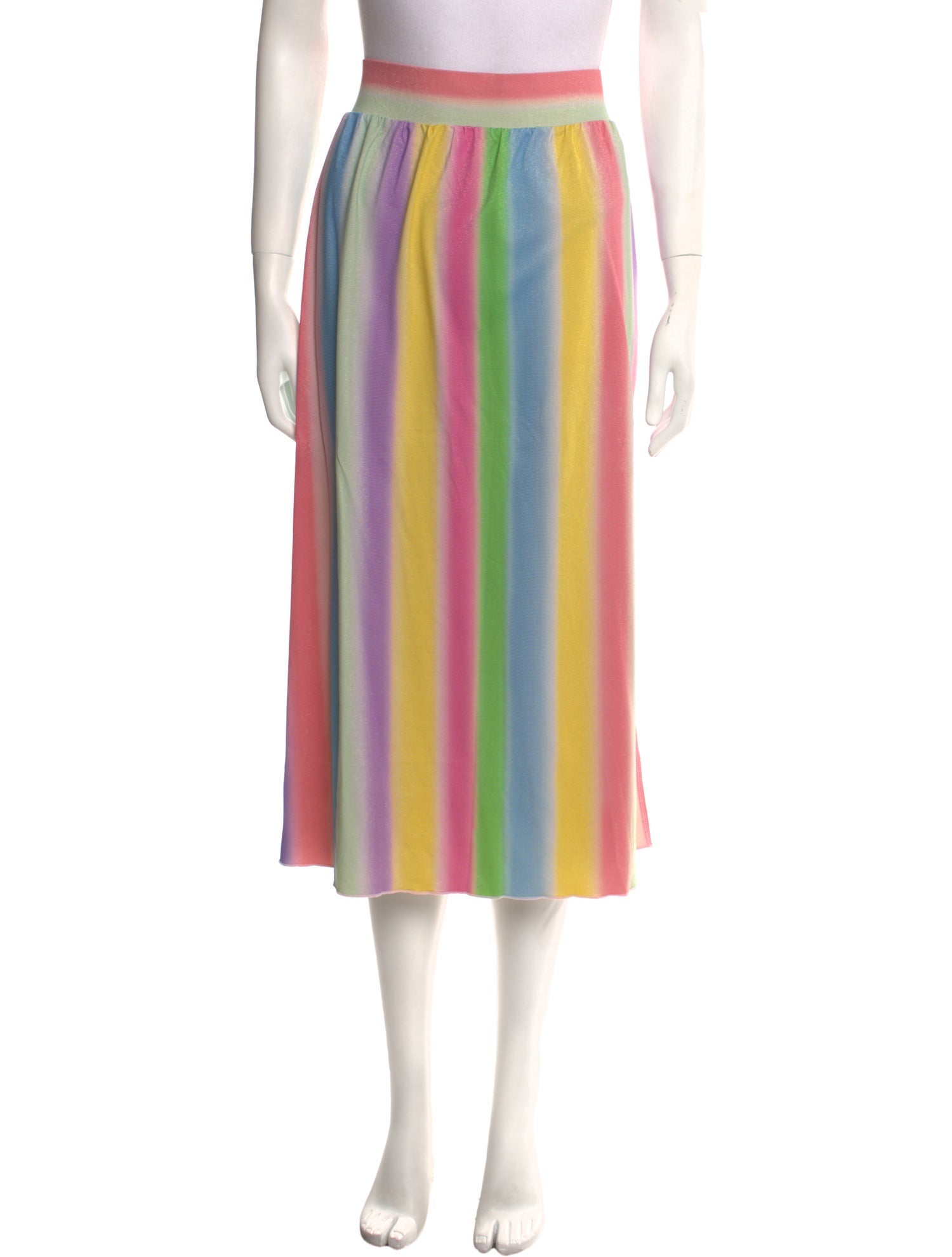 Onia Striped Midi Length Skirt w/ Tags