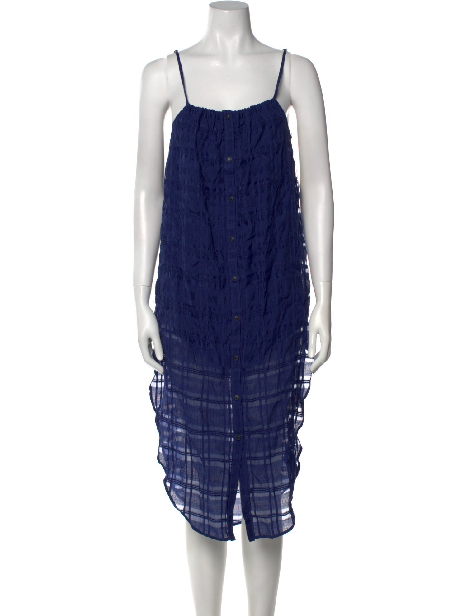 Onia Square Neckline Midi Length Dress