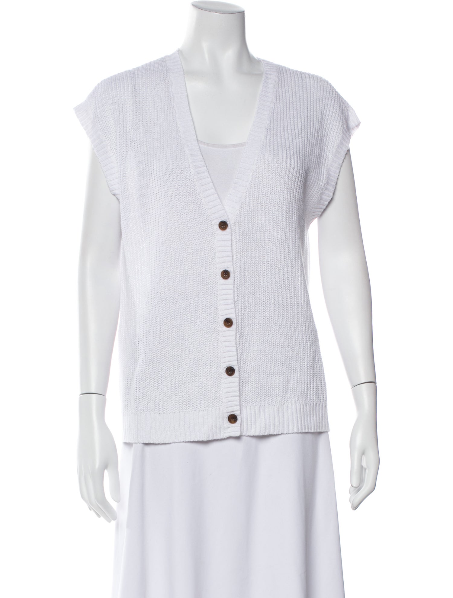 Onia Linen V-Neck Sweater w/ Tags