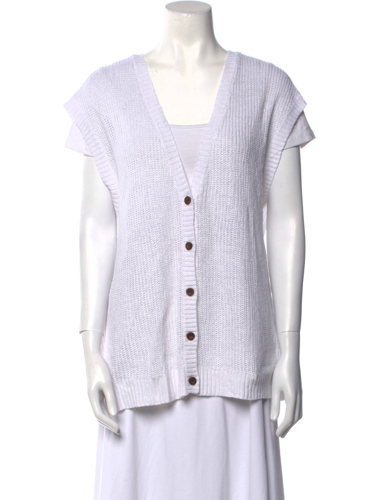 Onia Linen V-Neck Sweater w/ Tags