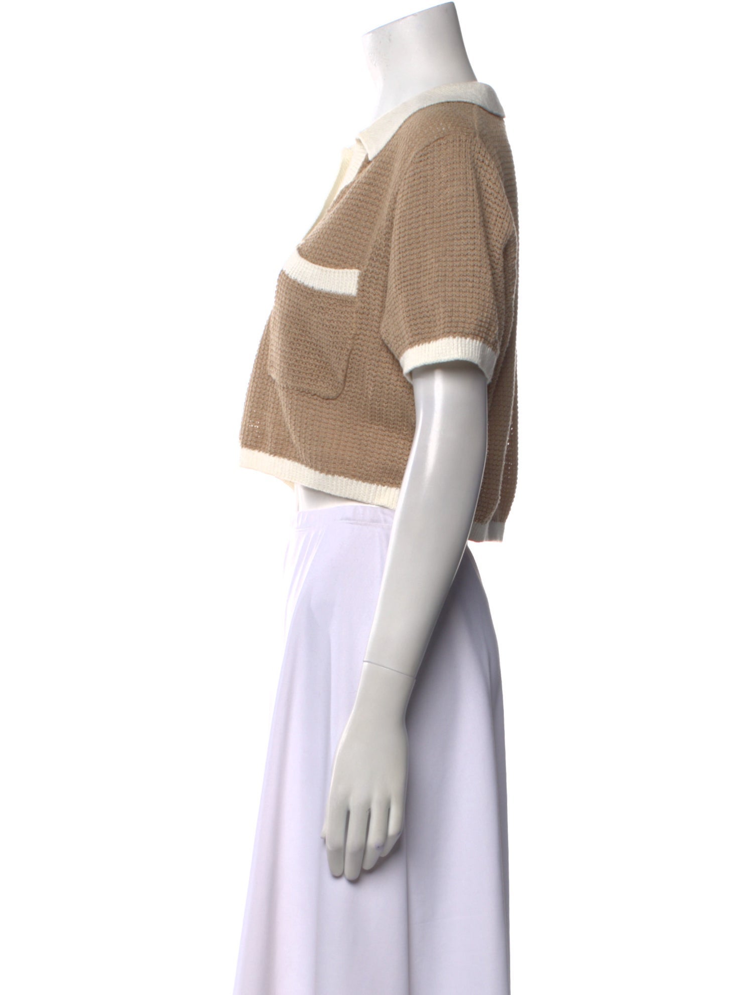 Onia Colorblock Pattern V-Neck Sweater