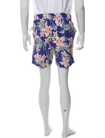 Onia Floral Print Swim Trunks
