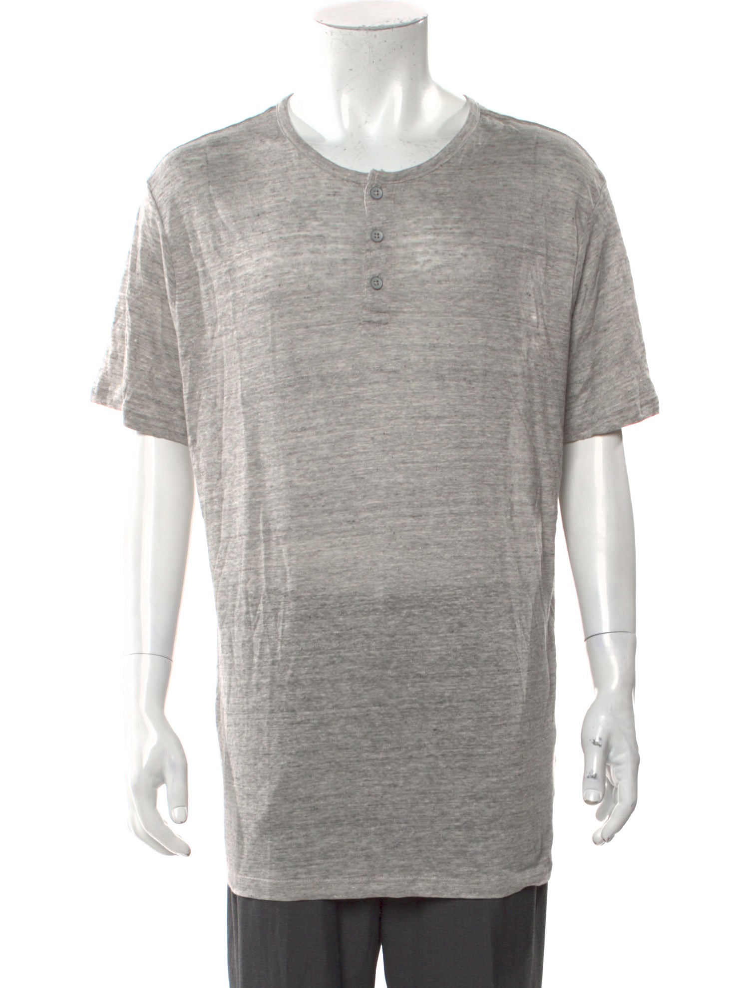 Onia Linen Crew Neck Henley w/ Tags