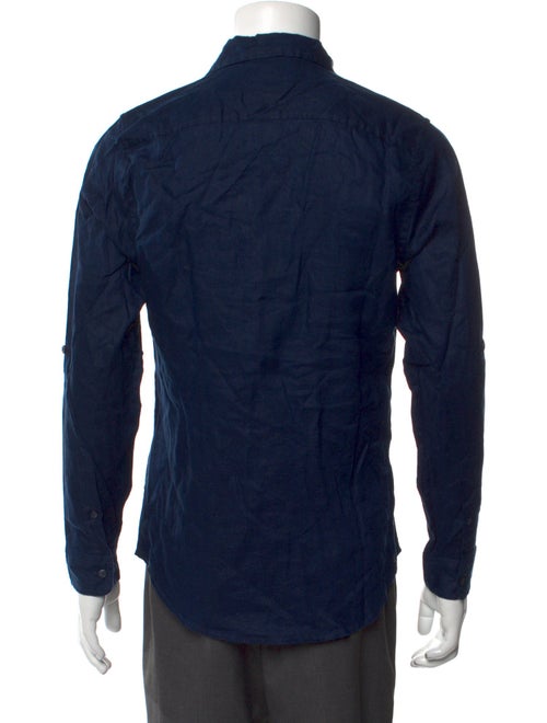Onia Linen Long Sleeve Denim Shirt