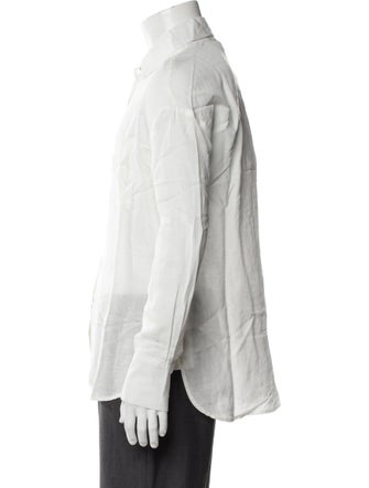 Onia Linen Long Sleeve Button-Up Top