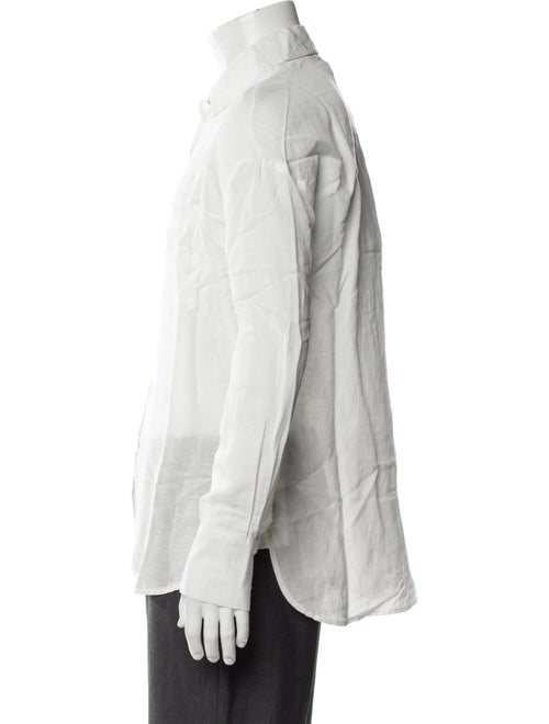 Onia Linen Long Sleeve Button-Up Top