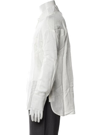 Onia Linen Long Sleeve Button-Up Top