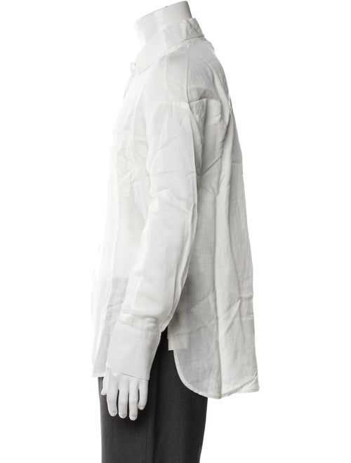Onia Linen Long Sleeve Button-Up Top
