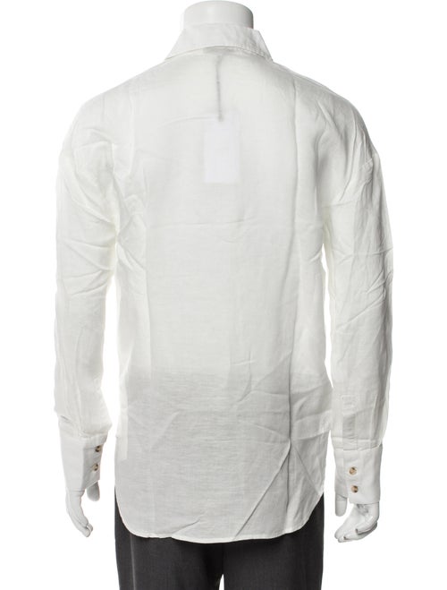 Onia Linen Long Sleeve Button-Up Top
