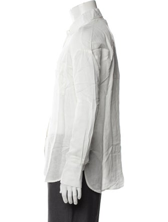 Onia Linen Long Sleeve Button-Up Top