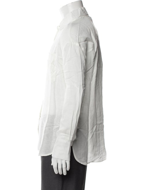 Onia Linen Long Sleeve Button-Up Top