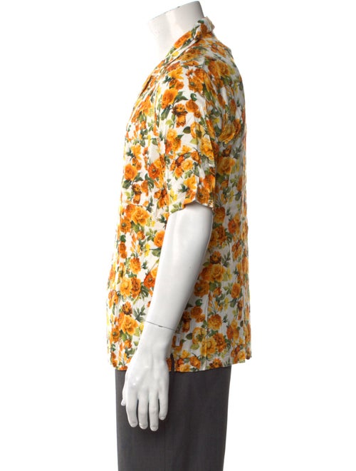Onia Floral Print Short Sleeve Shirt