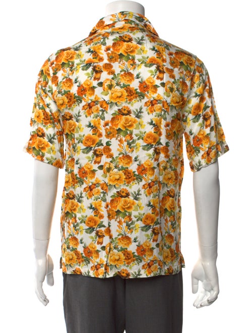 Onia Floral Print Short Sleeve Shirt