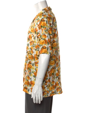 Onia Floral Print Short Sleeve Shirt