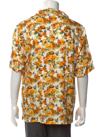 Onia Floral Print Short Sleeve Shirt