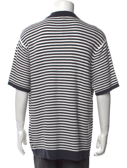Onia Striped Collar Polo Sweater