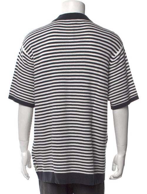 Onia Striped Collar Polo Sweater