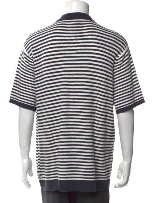 Onia Striped Collar Polo Sweater