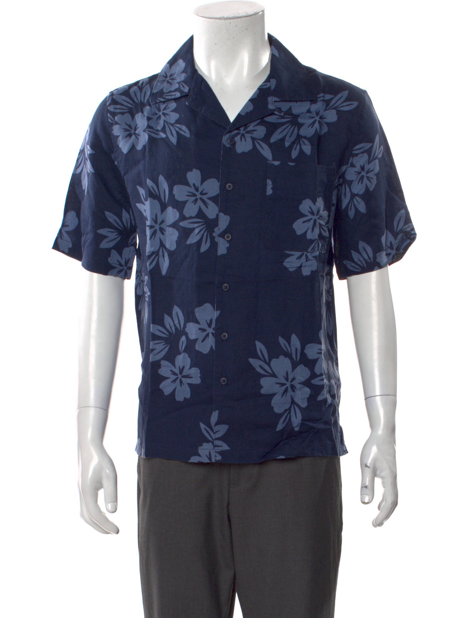 Onia Floral Print Short Sleeve Shirt