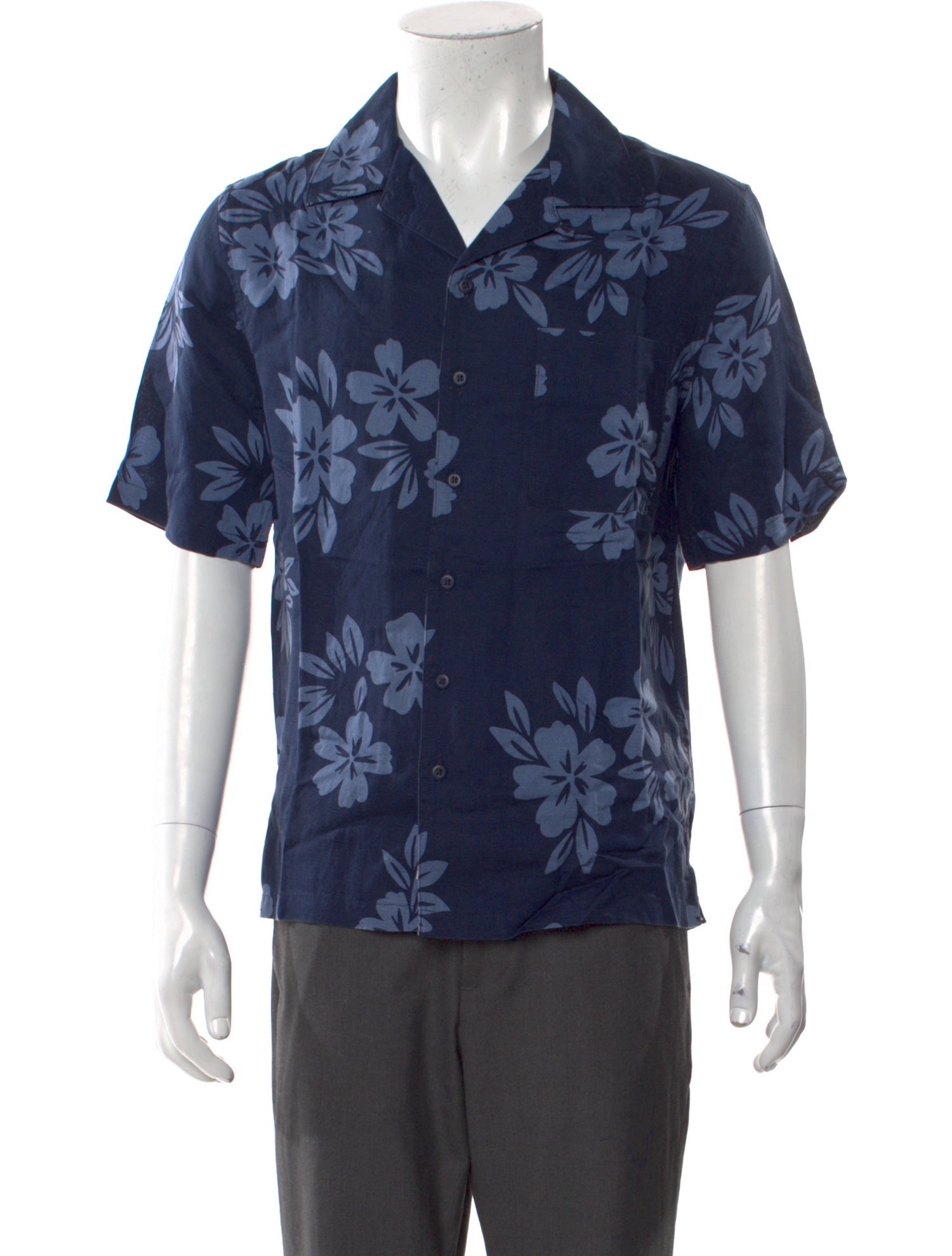 Onia Floral Print Short Sleeve Shirt