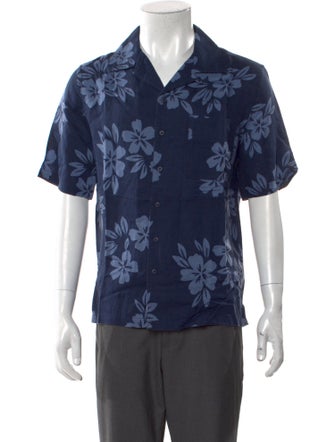 Onia Floral Print Short Sleeve Shirt