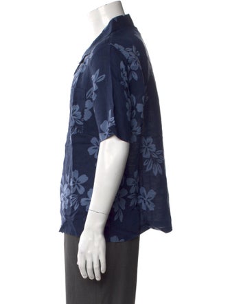 Onia Floral Print Short Sleeve Shirt