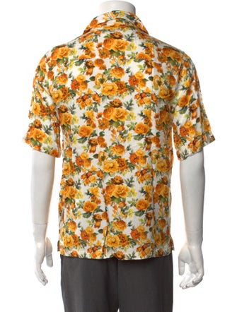 Onia Floral Print Short Sleeve Shirt