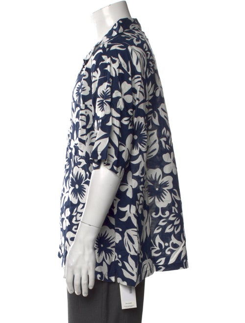 Onia Floral Print Short Sleeve Shirt