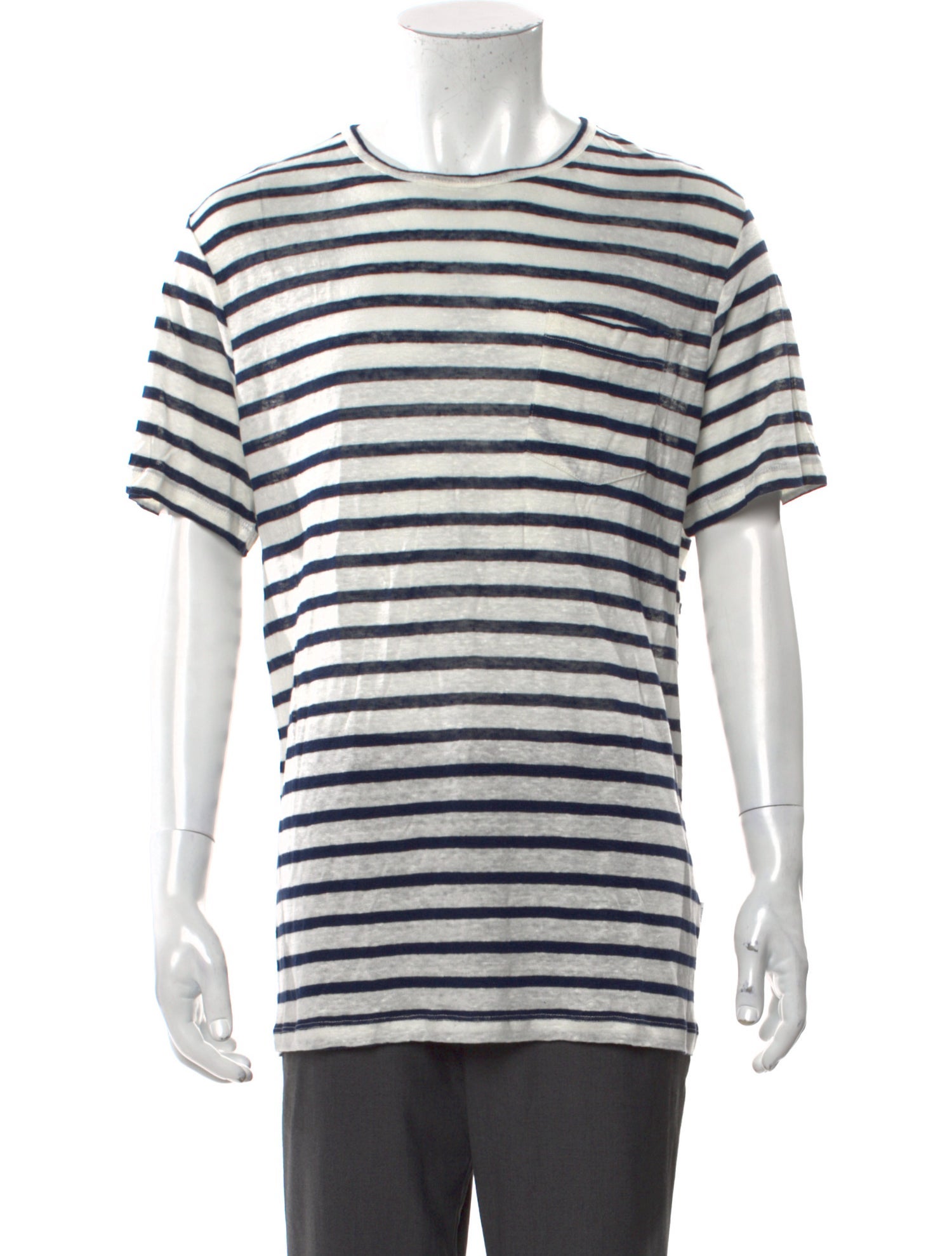 Onia Linen Striped T-Shirt