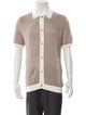 Onia Linen Colorblock Pattern Cardigan