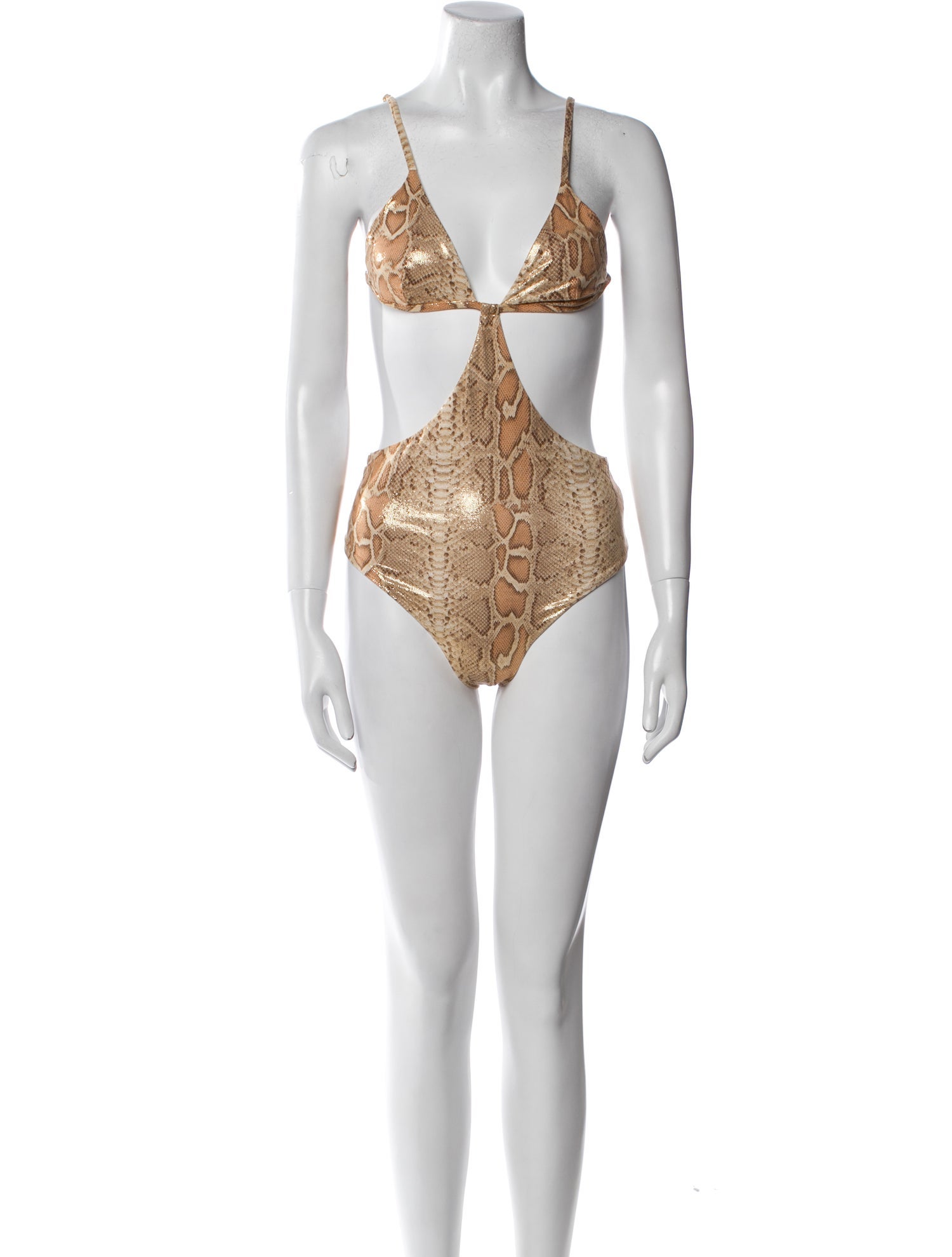 Onia Animal Print Glitter Accents One-Piece w/ Tags