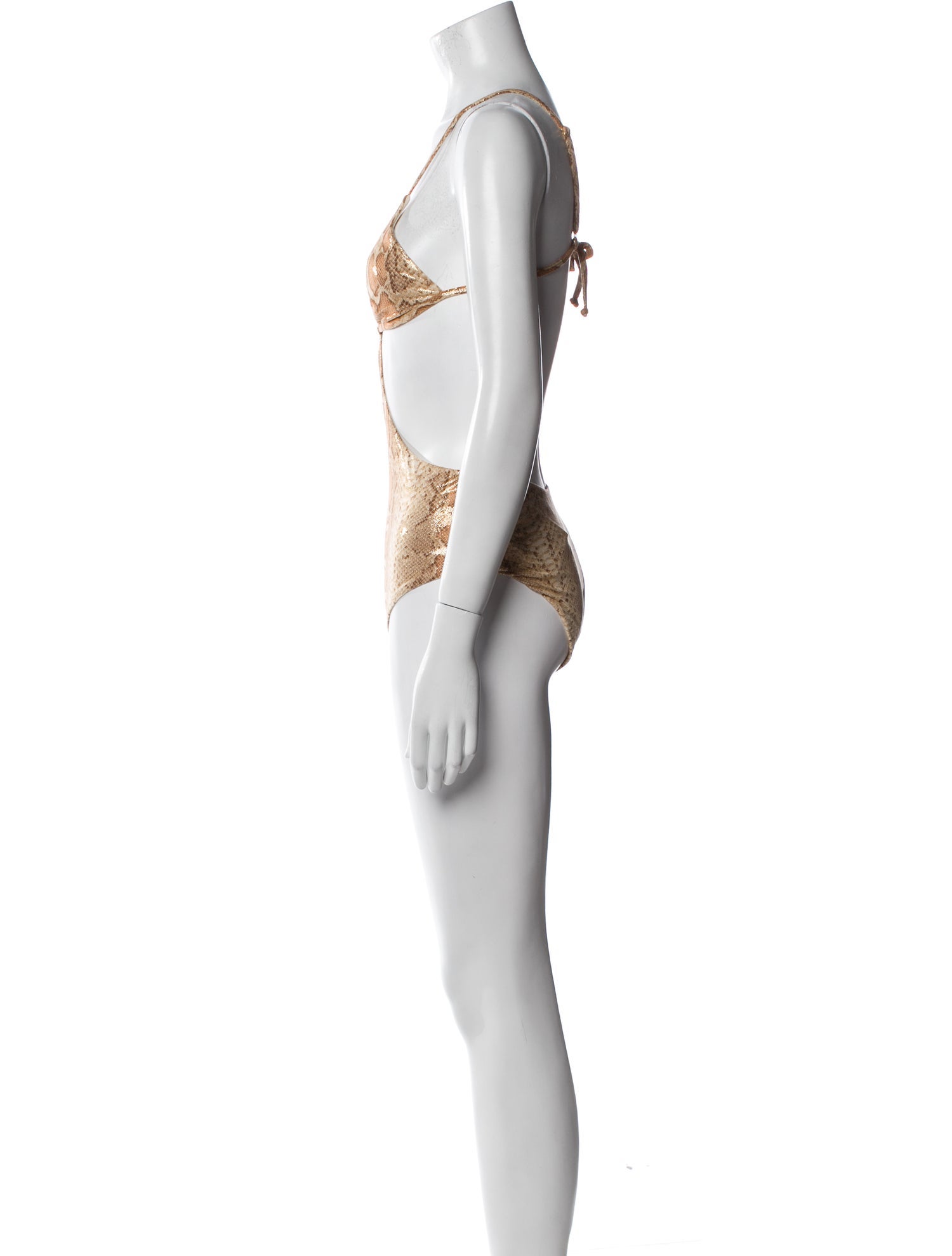 Onia Animal Print Glitter Accents One-Piece w/ Tags