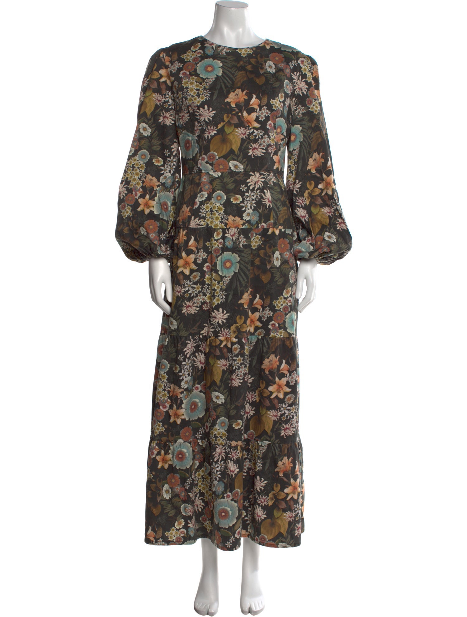 Onirik Floral Print Long Dress