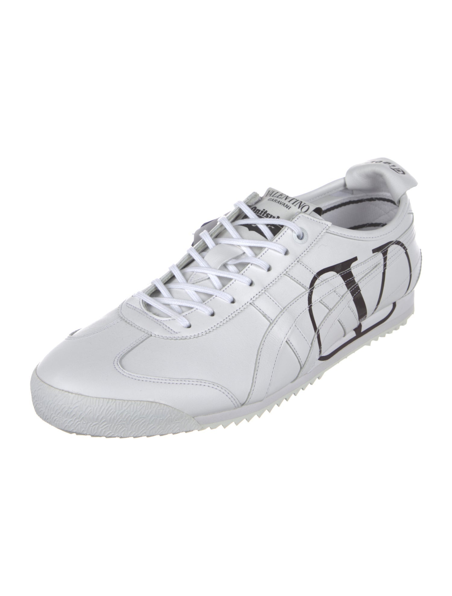 Valentino x Onitsuka Tiger Leather Printed Sneakers