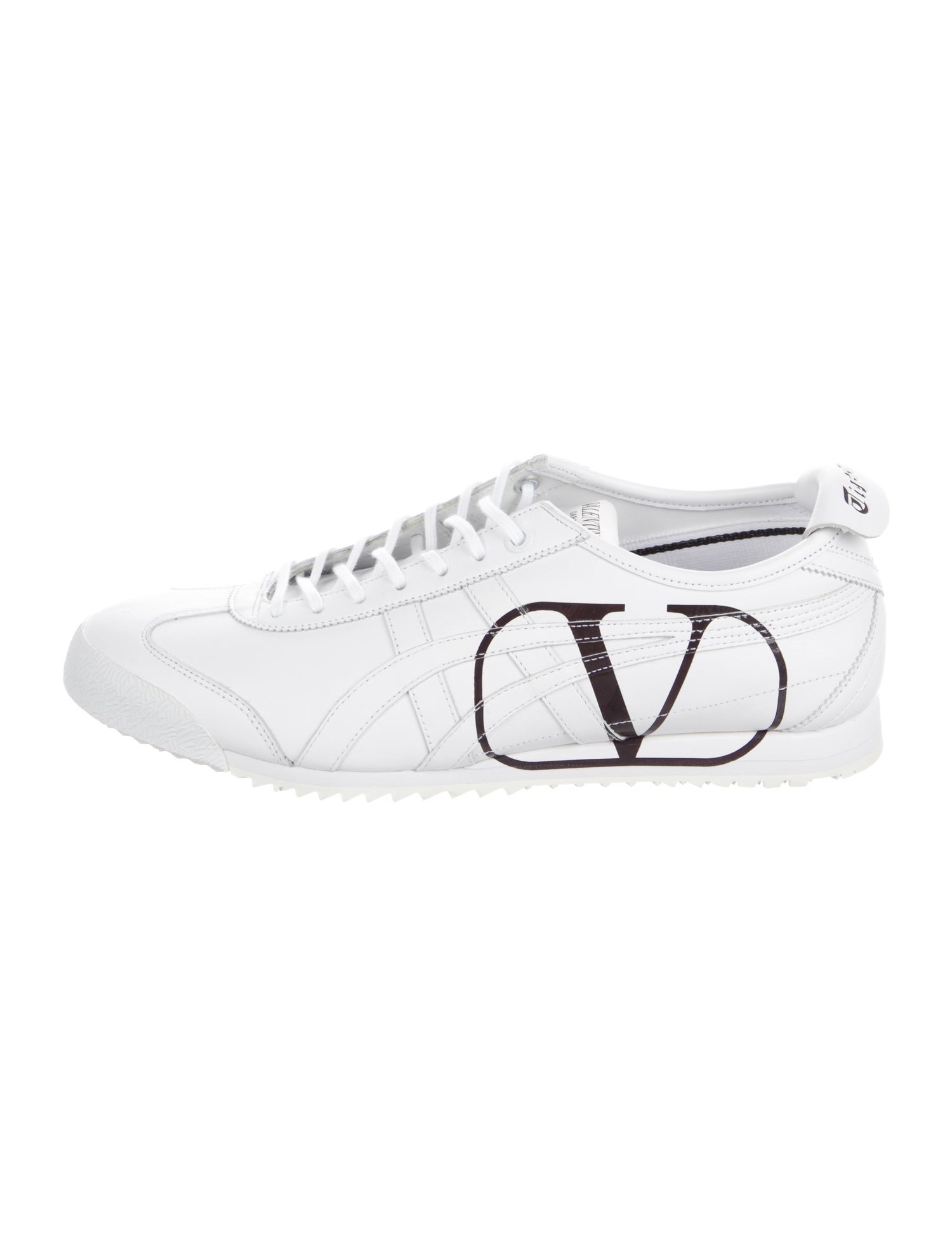 Valentino x Onitsuka Tiger Leather Graphic Print Sneakers