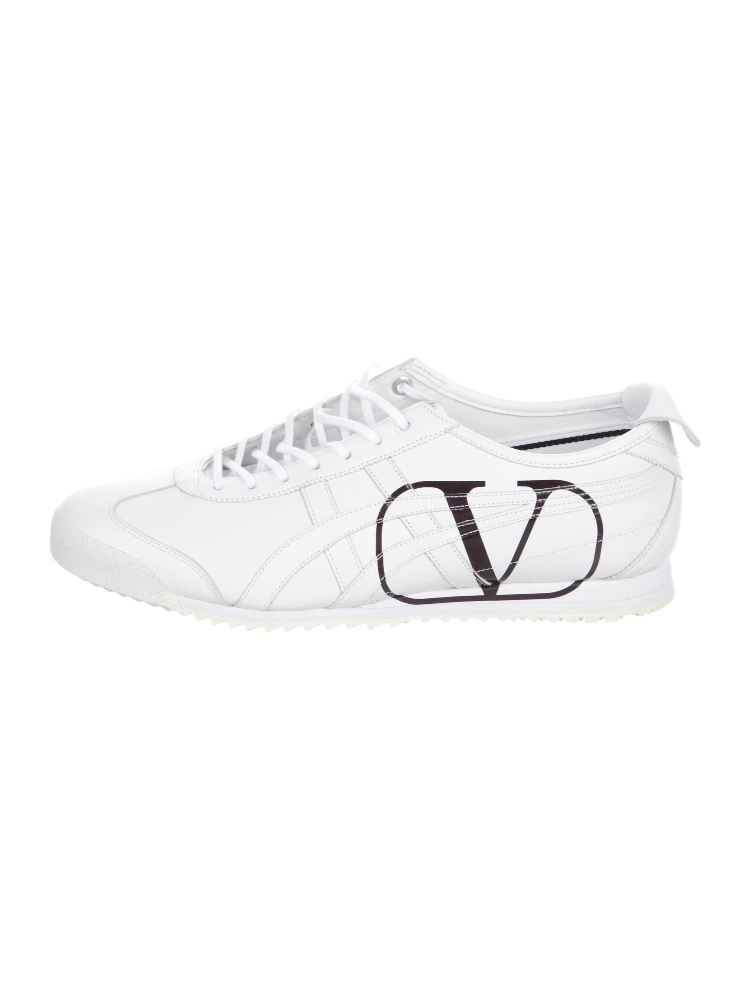 Valentino x Onitsuka Tiger Leather Printed Sneakers