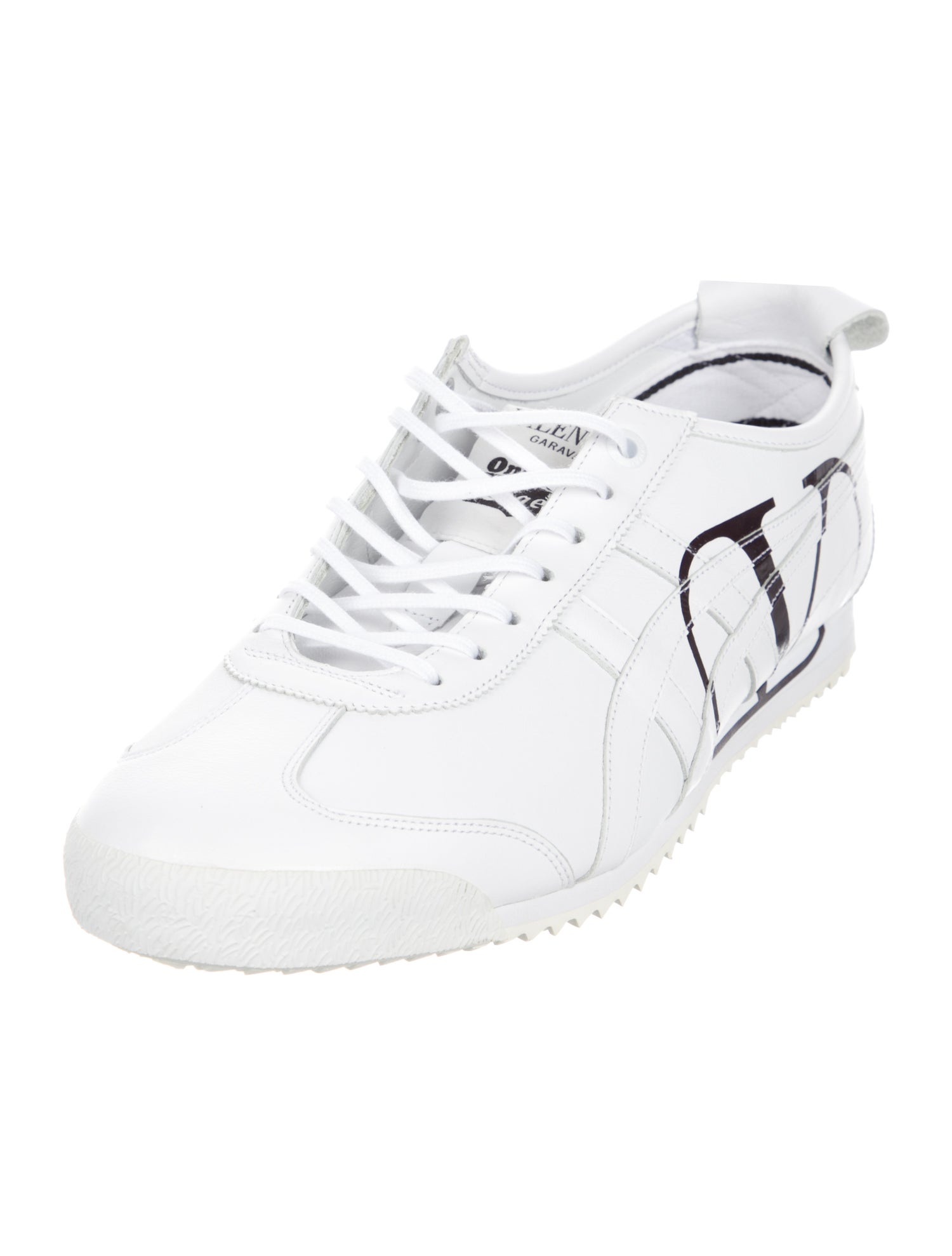 Valentino x Onitsuka Tiger Leather Printed Sneakers