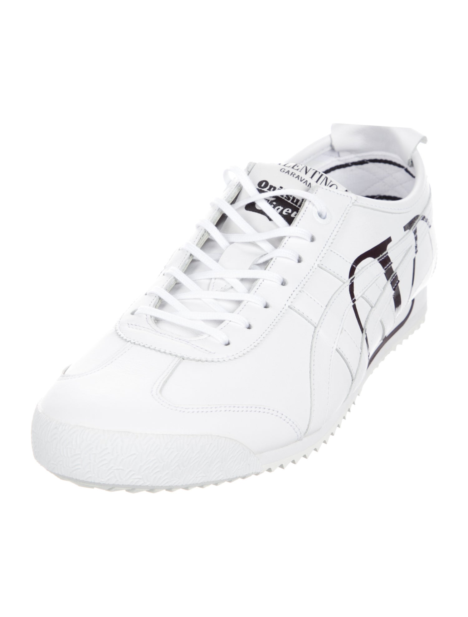 Valentino x Onitsuka Tiger Leather Printed Athletic Sneakers w/ Tags