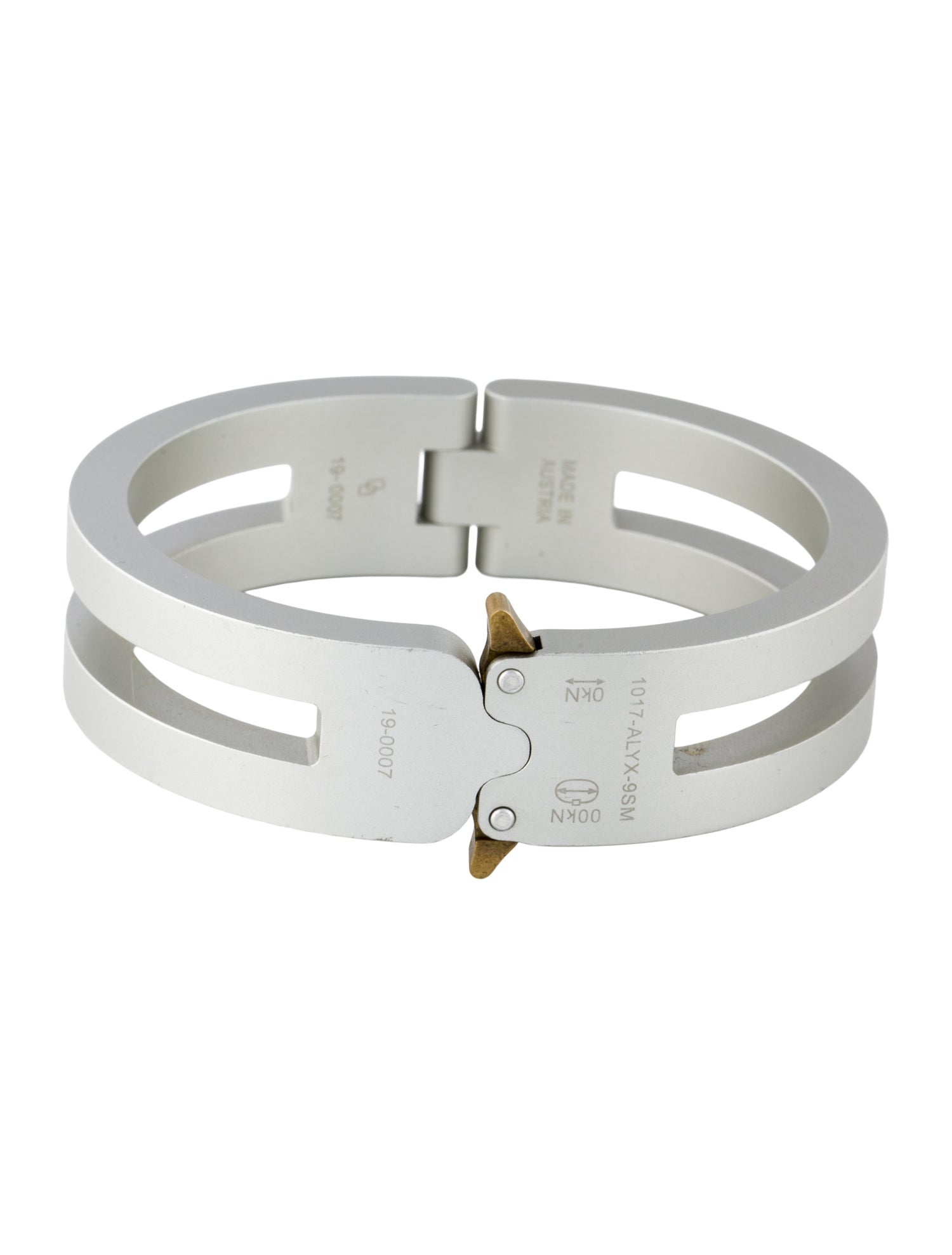 1017 Alyx 9SM Rollercoaster Track Bangle Bracelet
