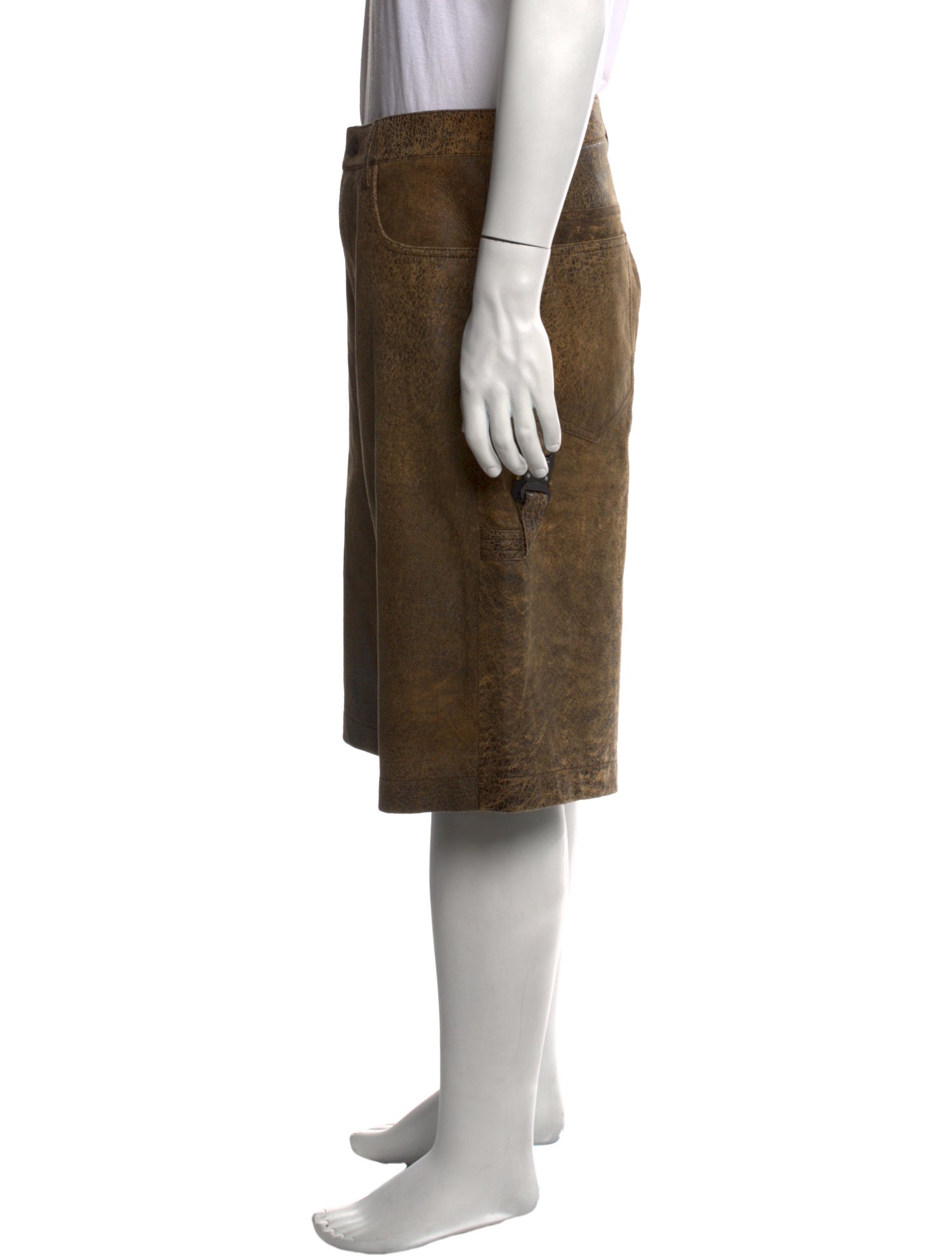 1017 Alyx 9SM Lamb Leather Jogger Shorts