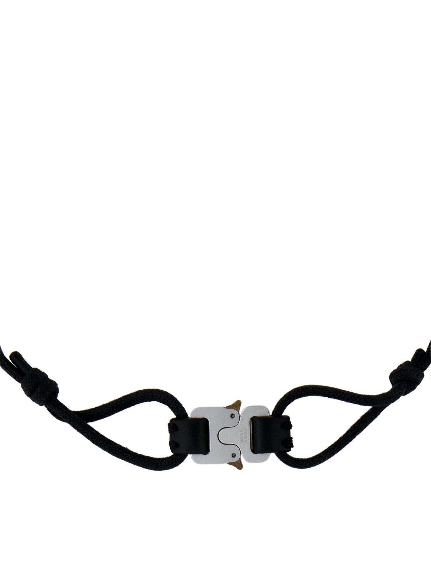1017 Alyx 9SM Leather & Cord Micro Buckle Choker Necklace