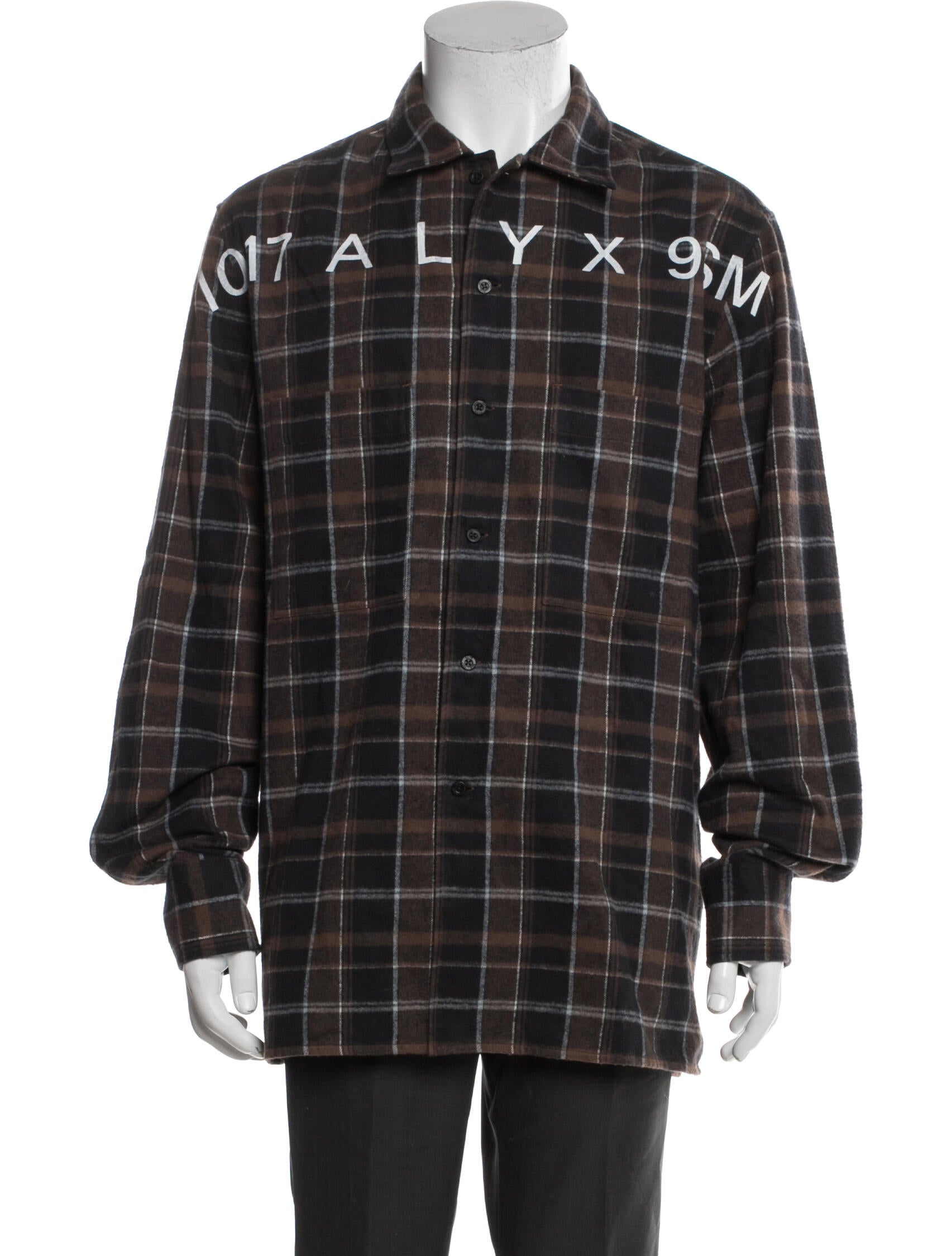 1017 Alyx 9SM Plaid Print Long Sleeve Shirt